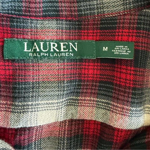 Lauren Ralph Lauren Red and Black Plaid Shirt‎ - Picture 3 of 5